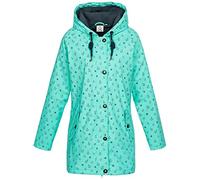 Ankerglut Damen Friesennerz Regenmantel Kapuze Gefüttert Wasserdicht Wetterfest Übergangsjacke #ankerglutwolke Regenjacke, turqoiuse, 40 191162