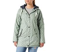 Ankerglut Damen Friesennerz Regenmantel Kapuze Gefüttert Wasserdicht Wetterfest Übergangsjacke #ankerglutwolke Regenjacke, slategray, 40