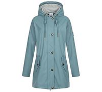 Ankerglut Damen Friesennerz Regenmantel Kapuze Gefüttert Wasserdicht Wetterfest Windbreaker Übergangsjacke #aheaven Regenjacke, Smoke, 42