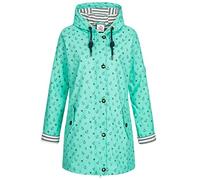 Regenjacke ANKERGLUT "Friesennerz ANKERGLUTZAUBER", Damen, Gr. 54 (XXL), blau (türkis), Obermaterial: 100% Polyurethan; Futter: 100% Polyester, figurumspielend, gerader Abschluss mit Druckknopf, Jacke