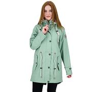 Ankerglut Damen Friesennerz Regenmantel Kapuze Wasserdicht Wetterfest Windbreaker Übergangsjacke #ankerglutliebe Regenjacke, Slate gray, 38