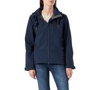Ankerglut Damen Mit Abnehmbarer Kapuze Gefüttert Übergangsjacke Windbreaker #Ankerglutfreude Softshelljacke, Navy, 54 Große Größen EU