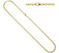 Ankerkette 585 Gelbgold diamantiert 3 mm 50 cm Gold Kette Halskette Goldkette