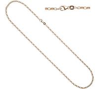 Ankerkette 925 Silber Rotgold vergoldet 80 cm Halskette Karabiner