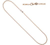 Ankerkette 925 Silber rotgold vergoldet 80 cm Kette Halskette Karabiner