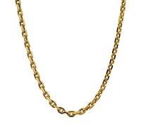 Ankerkette diamantiert Breite 1,2mm - 585-14 Karat Gold, Kettenlänge:45 cm Damenkette