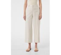 Ankle-Hose aus Leinenmix mit weitem Bein beige 44/LONG