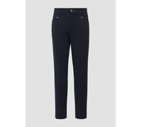 Ankle-Hose im Slim Fit aus Baumwollsatin 34 blau 2164272.5959.34
