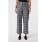 Ankle-Hose mit Wide Leg und Karomuster schwarz|grau 38