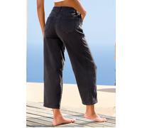 Ankle-Jeans BUFFALO "in modischem Barrel-Stil", Damen, Gr. 40, N-Gr, schwarz washed, Denim/Jeans, Obermaterial: 98% Baumwolle, 2% Elasthan, figurumspielend knöchelfrei, Jeans, in angesagter Barrel-For