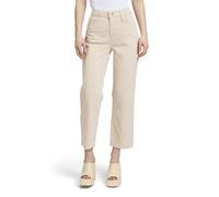 Cartoon Damen Basic-Hose mit offenem Saum 38, Oat Milk