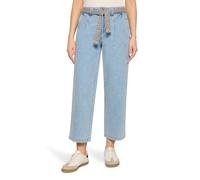 Ankle-Jeans CARTOON "Damen mit Stickerei", Damen, Gr. 40, Normalgrößen, blau (light blau denim), Obermaterial: 100% Baumwolle, loose fit, Jeans (32992503-40) light blau denim