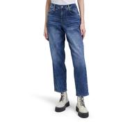 Ankle-Jeans CARTOON "Damen mit Waschung", Damen, Gr. 38, Normalgrößen, blau (dunkelblau denim), Obermaterial: 98% Baumwolle, 2% Elasthan, loose fit, Jeans (68489745-38) dunkelblau denim