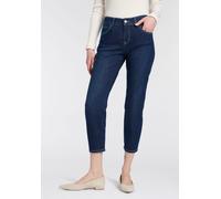 Ankle-Jeans MAC "Slim 7/8", Damen, Gr. 34, Länge 27, dunkelblau, Denim/Jeans, Obermaterial: 98% Baumwolle, 2% Elasthan, figurbetont knöchelfrei, Jeans, Kontrastfarbene Nähte (20565341-34) dunkelblau