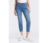 Ankle-Jeans MAC "Slim 7/8", Damen, Gr. 34, Länge 27, venice beach wash, Denim/Jeans, Obermaterial: 98% Baumwolle, 2% Elasthan, figurbetont knöchelfrei, Jeans, Kontrastfarbene Nähte (17822627-34) venic