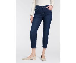 Ankle-Jeans MAC "Slim 7/8", Damen, Gr. 48, Länge 27, dunkelblau, Denim/Jeans, Obermaterial: 98% Baumwolle, 2% Elasthan, figurbetont knöchelfrei, Jeans, Kontrastfarbene Nähte (20565341-48) dunkelblau