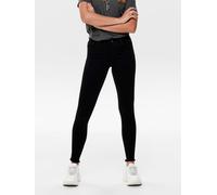Ankle-Jeans ONLY "ONLBLUSH MID SK AK RW DNM REA2343 NOOS", Damen, Gr. XL (42), Länge 30, schwarz (schwarz denim), Denim/Jeans, Obermaterial: 92% Baumwolle, 6% Polyester, 2% Elasthan, unifarben, skinny
