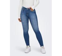 ONLY Damen Jeans ONLBLUSH MID SK ANK RW DNM REA1319 NOOS 15293282,Medium Blue Denim,L / 30L