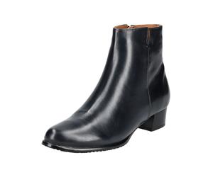 Ankleboots EVERYBODY "Everybody Stiefelette Glattleder", Damen, Gr. 39,5, blau (dunkelblau), Glattleder, Schuhe Ankleboots (82305035-39,5) dunkelblau