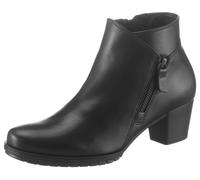 Ankleboots GABOR "Palma", Damen, Gr. 35, schwarz, Kalbsleder, unifarben, Schuhe Ankleboots, mit Zierreißverschluss an der Außenseite, G-Weite (26463214-35) schwarz