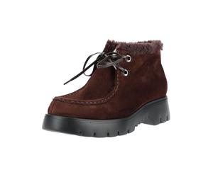 Ankleboots HÖGL "Högl Stiefelette Veloursleder", Damen, Gr. 38, Lammfell, braun, Veloursleder, Schuhe Ankleboots (54647512-38) braun