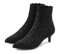 Ankleboots LASCANA "Sock Boot, High Heel Stiefelette, Stiefel", Damen, Gr. 39, schwarz, Obermaterial: 100% Textilmaterial. Decksohle: 100% Textilmaterial. Futter: 100% Textilmaterial. Laufsohle: 100%