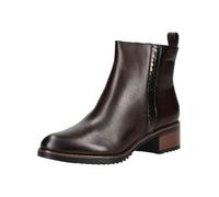 Ankleboots MARCO TOZZI "Marco Tozzi Stiefelette Leder/Textil", Damen, Gr. 40, braun (mocca), Leder, Textil, Schuhe Ankleboots (89537411-40)
