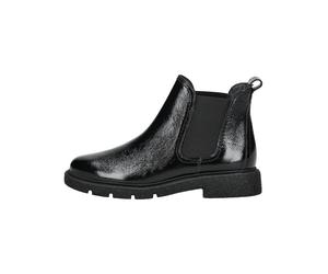 Ankleboots PAUL GREEN "Paul Green Stiefelette Leder/Textil", Damen, Gr. 38, schwarz (schwarz lack), Leder, Textil, Schuhe Ankleboots (68561139-38) schwarz lack