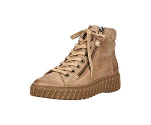 Ankleboots PAUL GREEN "Paul Green Stiefelette Nubukleder", Damen, Gr. 37,5, braun (mittelbraun), Nubukleder, Schuhe Ankleboots (18053421-37,5) mittelbraun