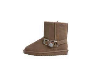 Ankleboots PEPE JEANS "ankle boots DISS WELT W", Damen, Gr. 29, braun (taupe beige), 100% COW SUEDE, Schuhe Ankleboots (13455867-39) taupe beige