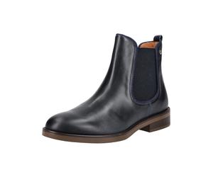Ankleboots PIKOLINOS "PIKOLINOS Stiefelette Leder/Textil", Damen, Gr. 41, blau (dunkelblau), Leder, Textil, Schuhe Ankleboots (85568960-41) dunkelblau