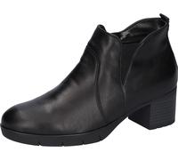 Ankleboots WALDLÄUFER "H-NADJA", Damen, Gr. 7 (40,5), schwarz, Nappaleder, unifarben, Schuhe Ankleboots, Kurz-Stiefelette, Bequemschuh, Blockabsatz, in Komfortweite H (99746804-7) schwarz