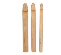 ANKROYU 3-teiliges Strick- Und Häkelnadel-Set Mit Griff, Häkeln aus Dicker Wolle, Dicke Häkelnadel, Stricknadel-Webwerkzeug aus Holz, 15 Mm, 20 Mm, 25 Mm