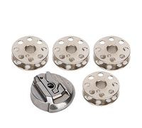 ANKROYU Nähmaschinen-Spulenkapsel und Spulenset, hochwertiger Metall-Shuttle-Halter für 221 222 301, inklusive 5 Spulen, einfach zu installieren, langlebiges Nähzubehör