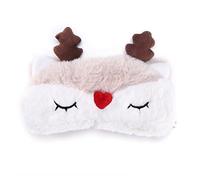 ANKROYU Niedliche Tier Augenmaske, Kuschelige Augenmaske aus Weichem Plüsch, Verdunkelungs Augenmaske Für Den Winterschlaf, Cartoon Tier Schlafmaske Für Frauen, Mädchen Und Reisen(D)