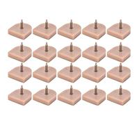 ANKROYU Schwarz 10 Paar 20 Stück Fersenspitzen Ersatz High Heel Dübel Schuhreparaturzubehör Premium TPU Eisen Verschleißfeste rutschfeste Oberfläche Langlebig Robust für Damen High (613 beige 19*20,5)