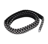 ANKROYU Strass-Streifen, glitzerndes 3D-Halbkreis-Glaskristall-Klebeband für Hochzeitskleider, Party-Dekoration, 1,5 cm breit, 1 Yard, Schwarz, Weiß