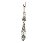 ANKROYU Vintage-Nahttrenner-Werkzeug aus Metall, hochwertiger Fadenentferner aus Zinklegierung zum Nähen, Sticken und Basteln, Haushalt, Silber, 130 mm