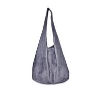 Anna Luchini Grau Rindsledertasche Einheitsgröße