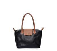 Anna Luchini Schwarz Rindsledertasche Einheitsgröße