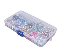 Annadue 10-farbiges Ösen-Werkzeugset, 400-teiliges Metallösen-Set mit Locher und Installationswerkzeug, Robustes Ösen-Set aus Eisen und Kunststoff für Stoff, Kleidung, Taschen, Leinwand, Schuhe,