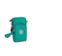 Annadue Bedruckte Quadratische Umhängetasche mit Vertikalem Querschnitt, Verstellbarer Riemenverschluss für Make-up, Geld, Schlüssel, Neutral, Männlich, Weiblich, Polyester, Blau, 17 X 9 X 9 cm, für