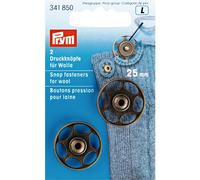 Annäh-Druckknopf für Wolle, 25mm, altmessing