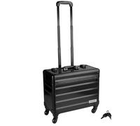 Business Trolley Schwarz mit 4 Rollen Schwarz