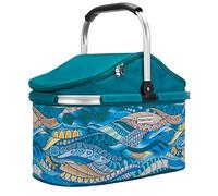 anndora Einkaufskorb 25 Liter Isolierkorb Picknick Kühlkorb - Ocean türkis