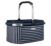 anndora Einkaufskorb NAVY 22 Liter - blau weiß gestreift