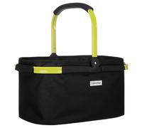 anndora Einkaufskorb SCHWARZ 22 Liter - Rahmen limette