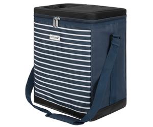 anndora Kühltasche 32 Liter navy blau weiß - Kühleinsatz -reisenthel carrycruiser kompatibel - blau-weiss gestreift Blau