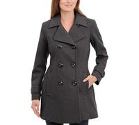 Anne Klein Damen 6121147f93 Erbsenmantel, Dunkelgrau, L