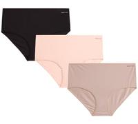 Anne Klein Damen-Bikini-Höschen - 3er-Pack, atmungsaktiv, nahtlos, Stretch-Mikrofaser, Damen-Unterwäsche, S-XL, Rosafarbener Slip, S